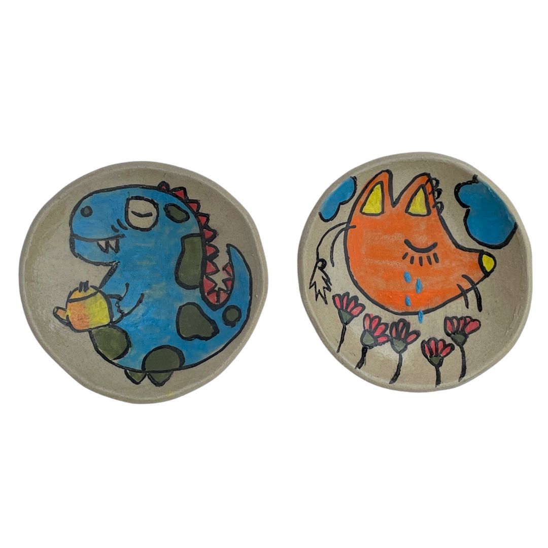 Salseras ilustradas en cerámica