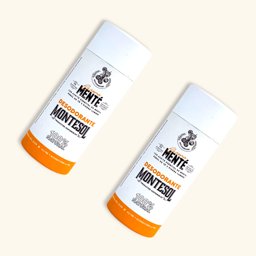 dos desodorantes en barra de montesol