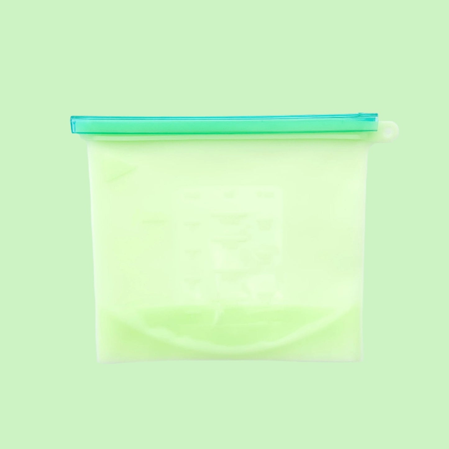 Bolsa de Silicona Reutilizables verde 500ml