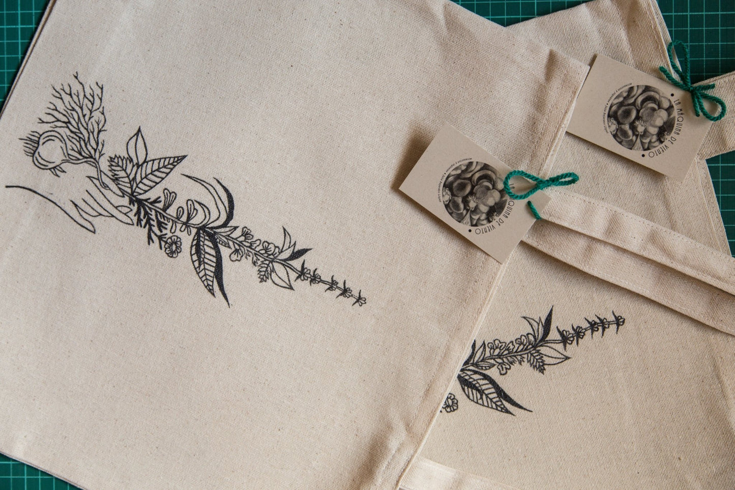 Tote Bag / Bolso de Compras plantas - La Tortuga y La Liebre