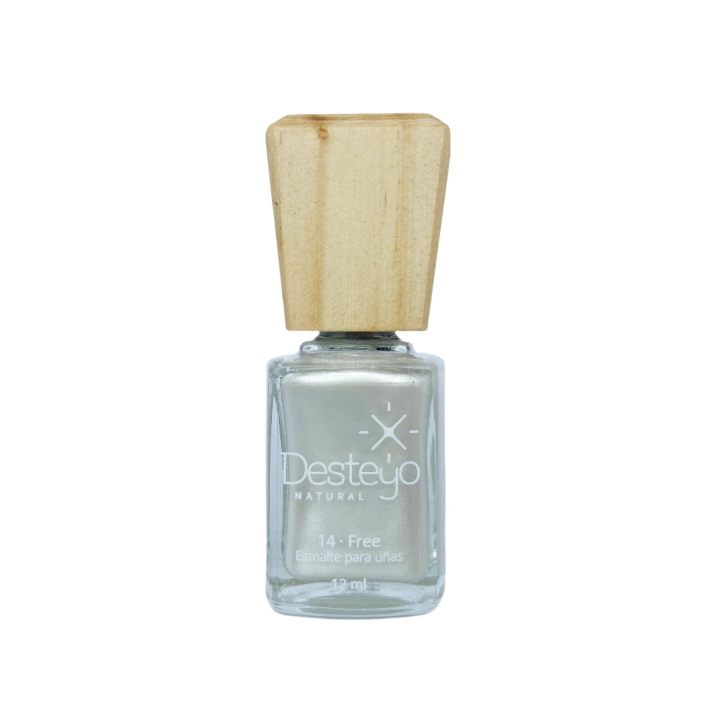 Esmalte natural color perla con fondo blanco