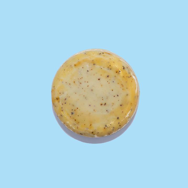 Jabón Corporal y Facial Purify sin caja con fondo plano de azul claro