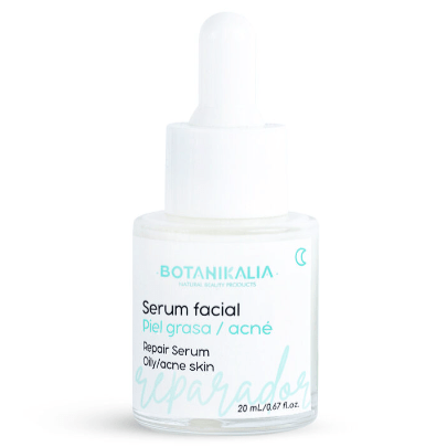 Sérum Facial Reparador Piel Grasa de Botanikalia sin caja con fondo blanco