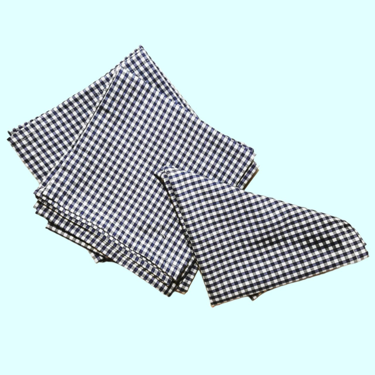 Servilletas de Algodón con fondo azul