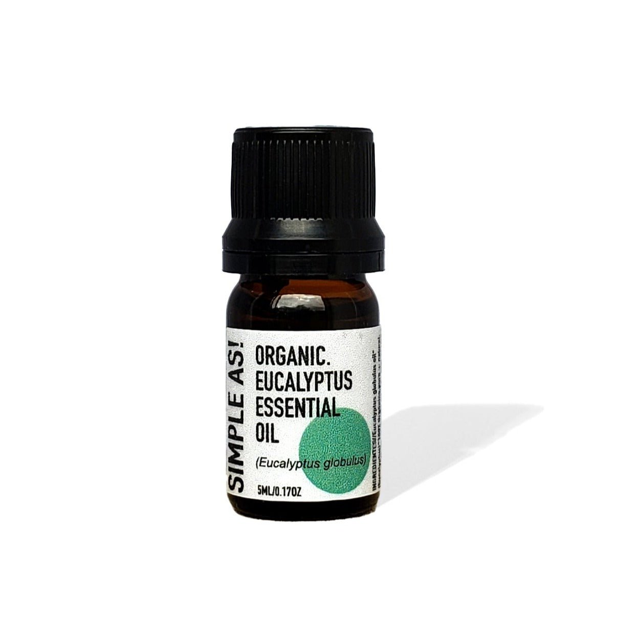 Aceite Esencial de Eucalipto 5ml con fondo blanco.