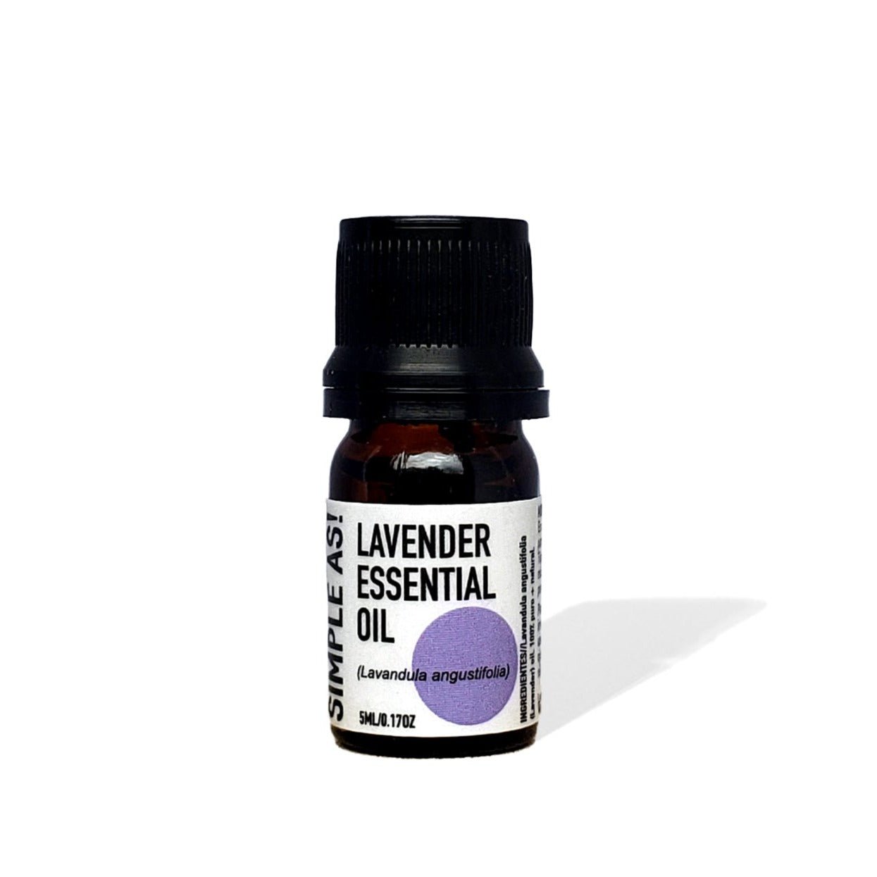 Aceite Esencial de Lavanda 5ml con fondo blanco