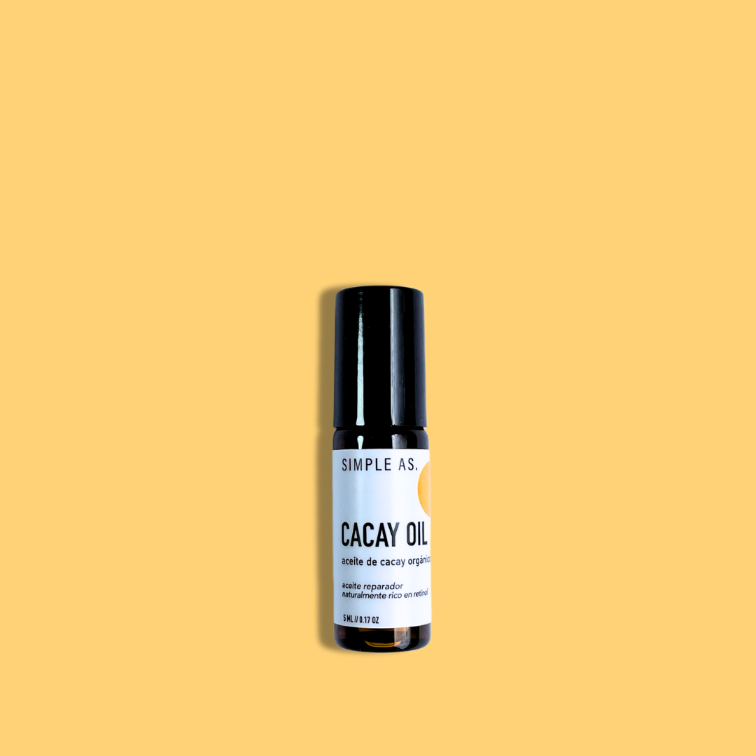 el aceite de cacay de 5ml con fondo plano