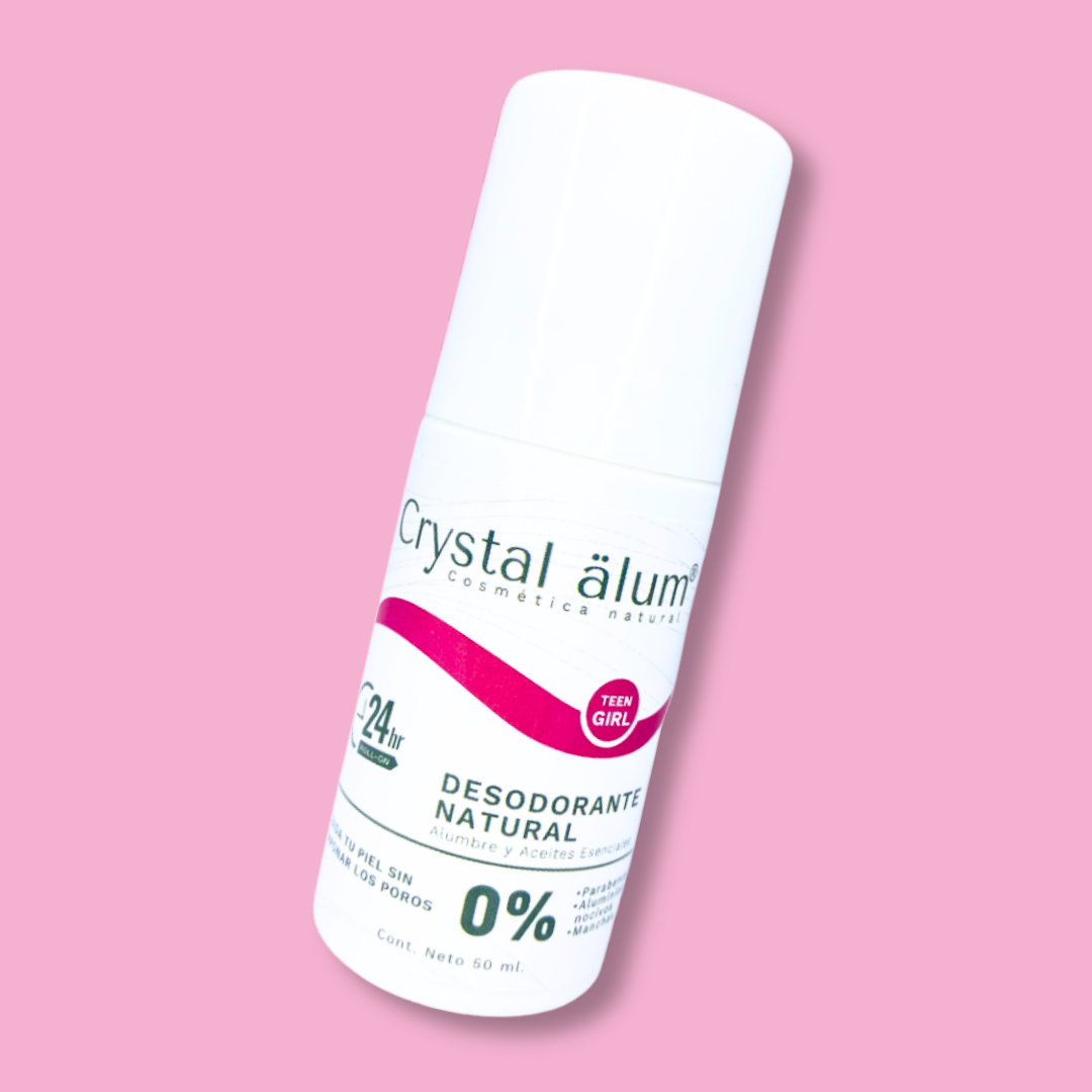 Desodorante Natural Alumbre Niña Roll On de Natural Roka con fondo plano