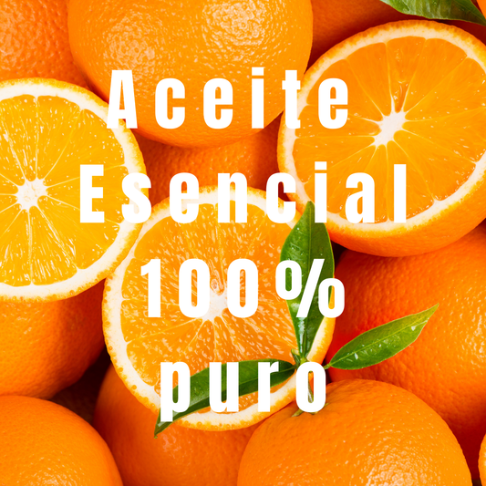 foto de unos naranjas con la palabras "100% puro"