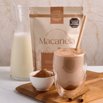 macanela de kanawii en plovo con una bebida ya hecho.