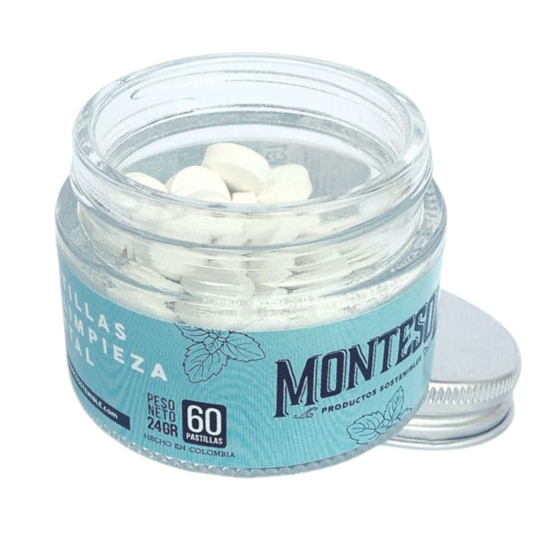 Pastillas limpieza dental menta