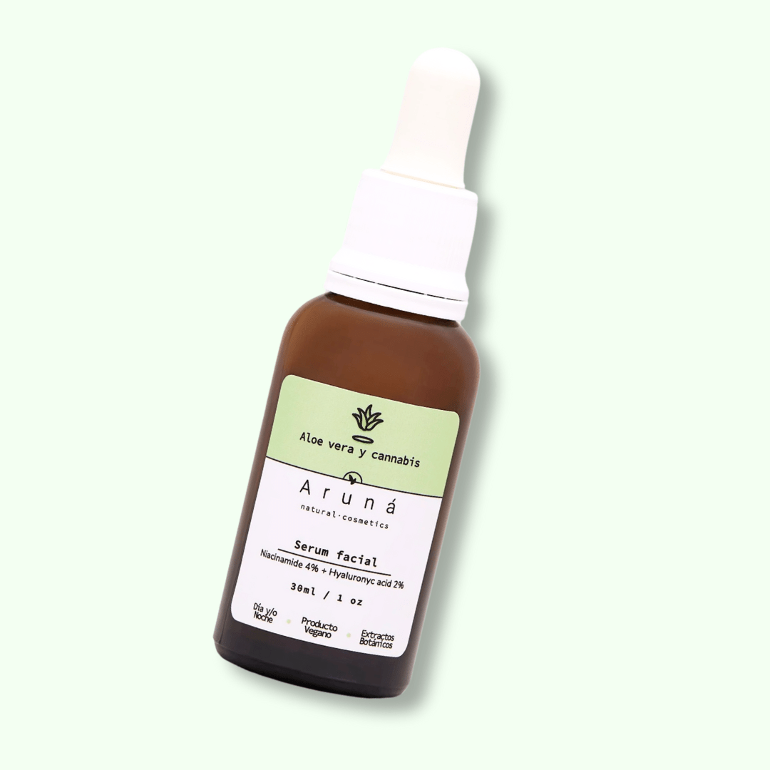 Sérum Facial Niacinamida y Ácido Hialurónico de Aruná con fondo plano
