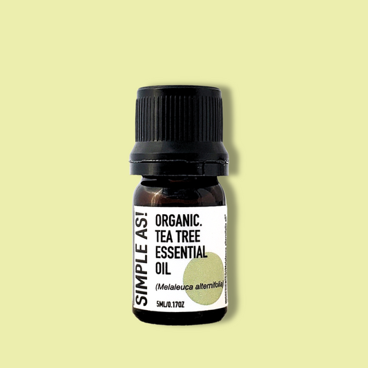 Aceite esencial de Árbol de Té 5ml con fondo plano.