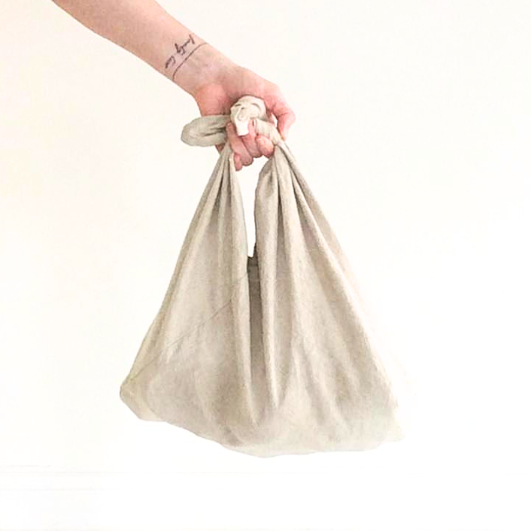 Bento bag, canasta de tela L🌸 🌱 tintes naturales