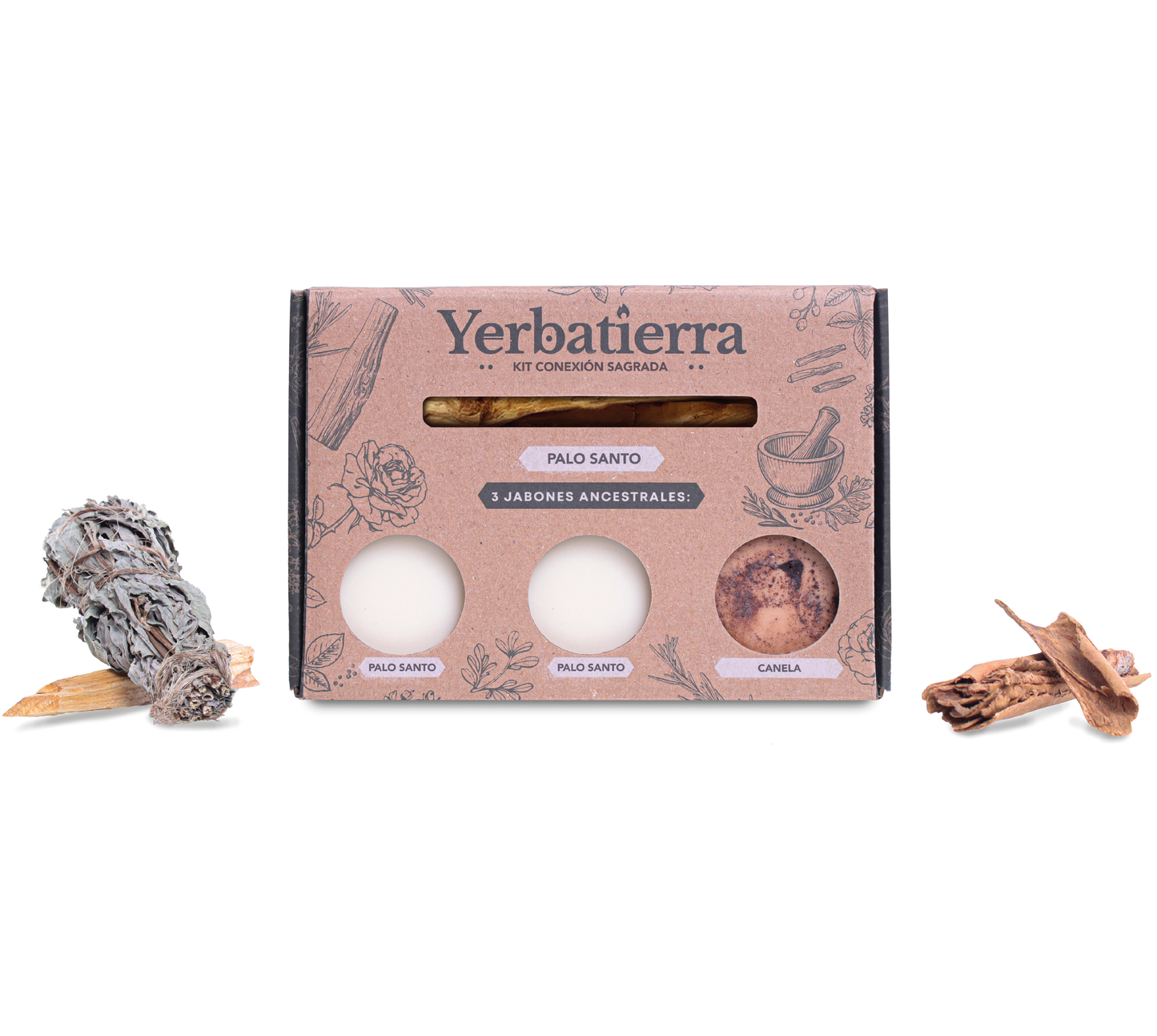 Kit jabones artesanales x3 - Yerbatierra
