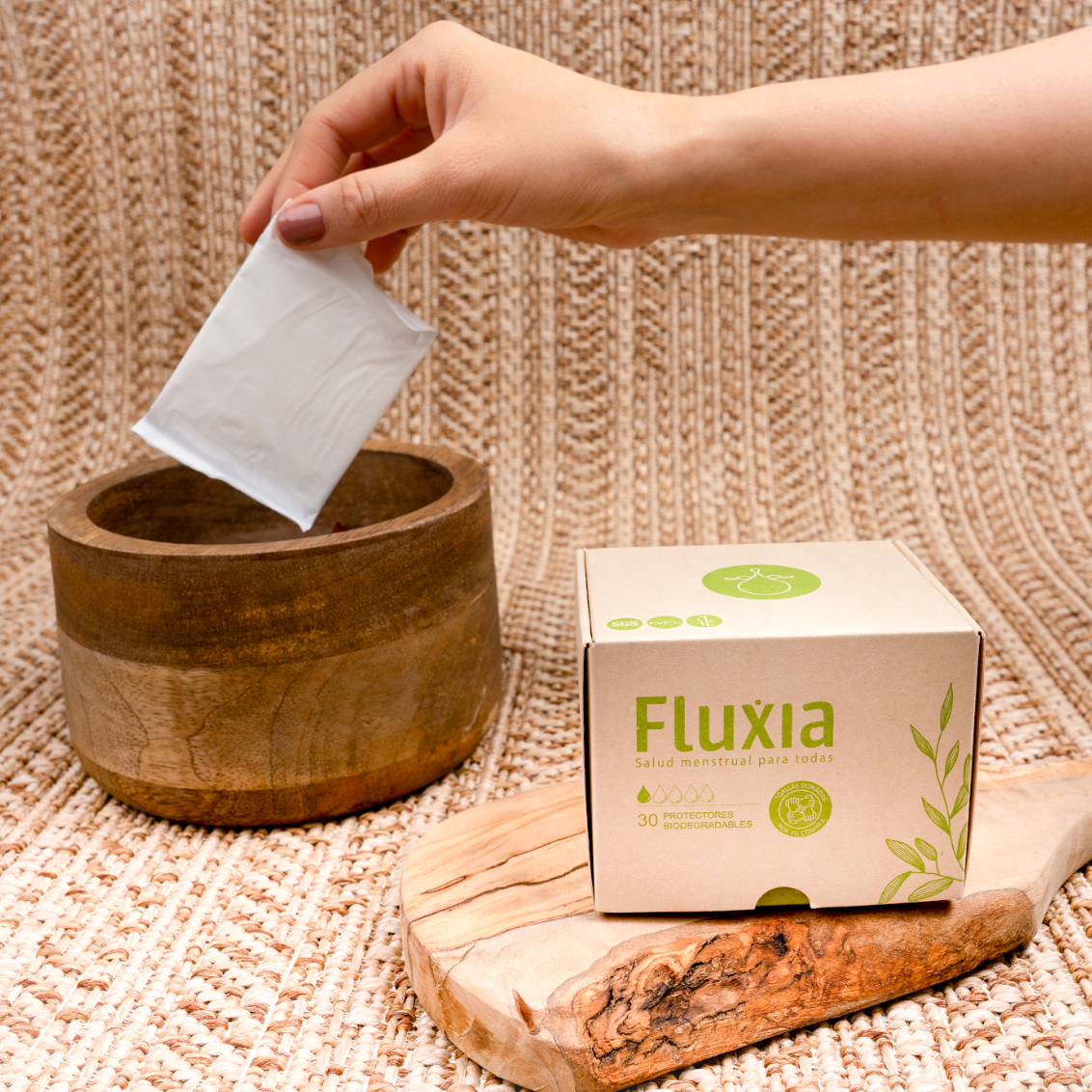 Protectores diarios biodegradables x 30 - Fluxia