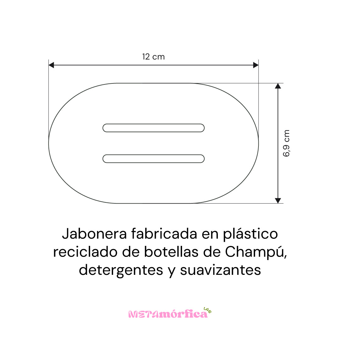 Jabonera plástico reciclado Dacita - Metamórfica