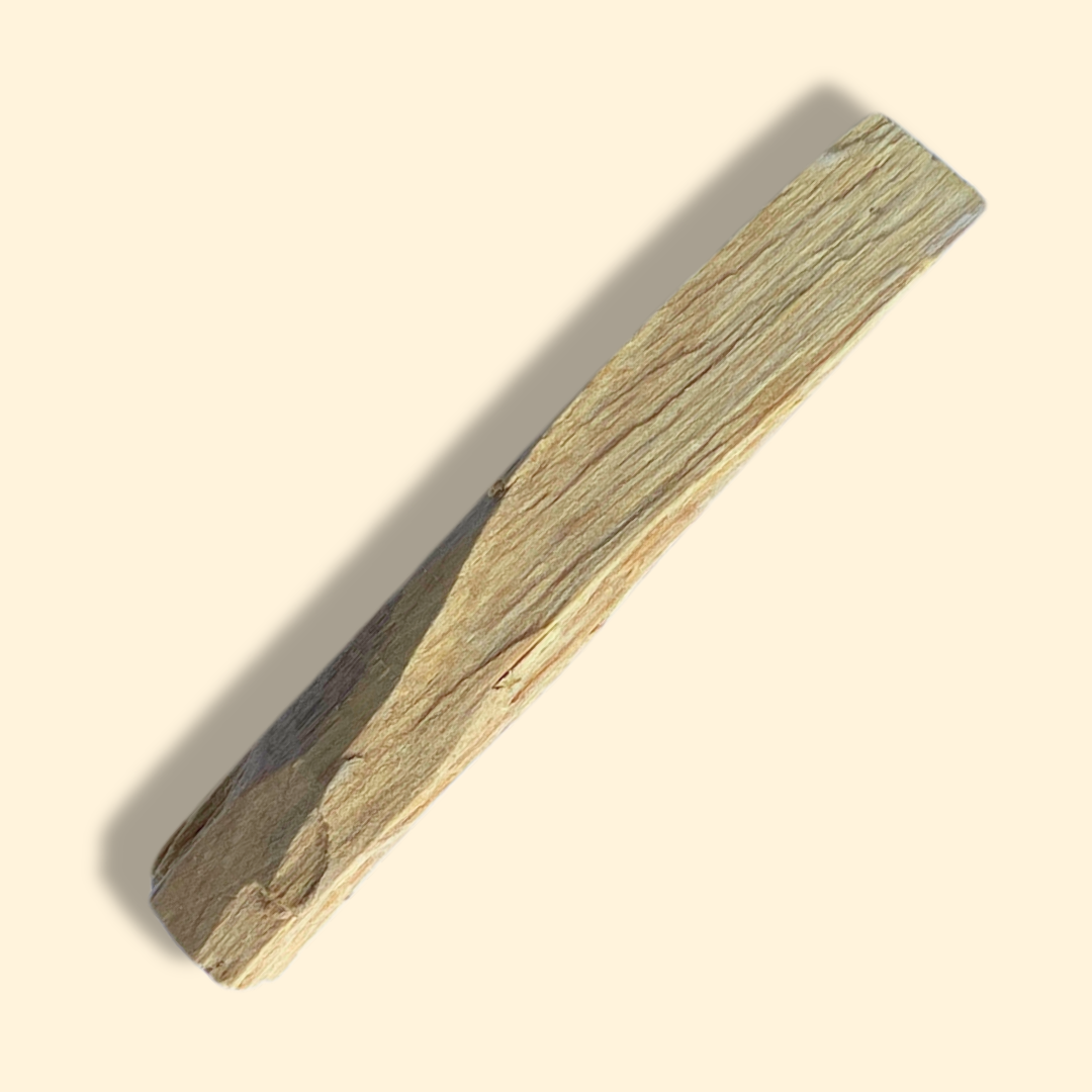 una barra de palo santo con fondo plano