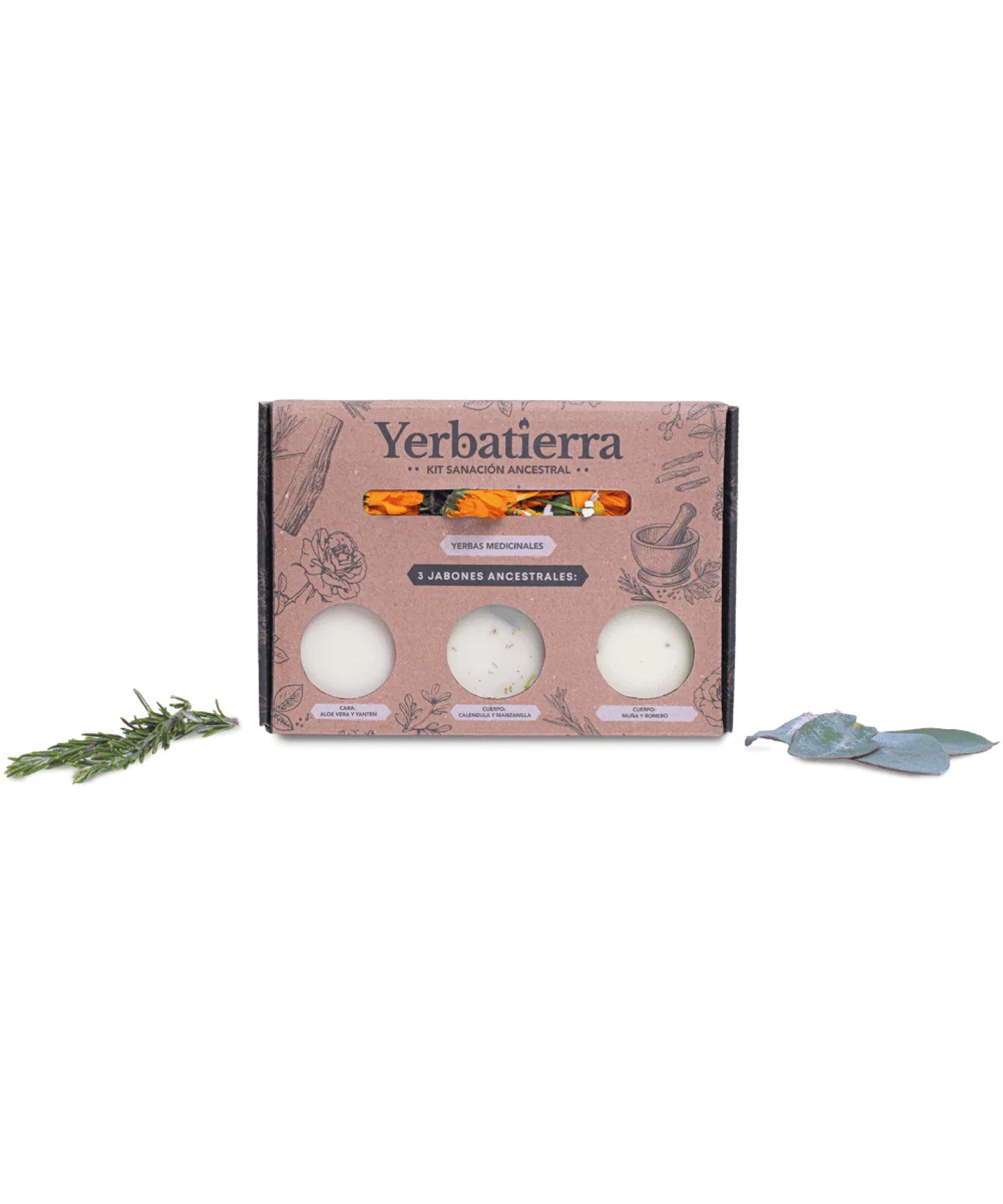 Kit jabones artesanales x3 - Yerbatierra