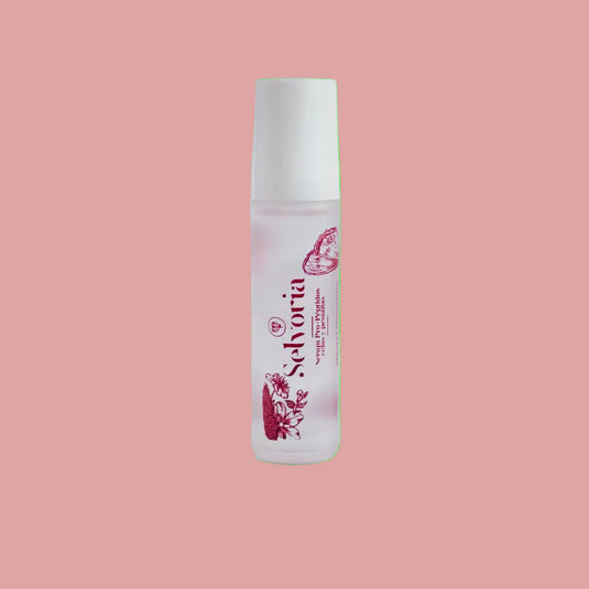 serum pestanas en fondo rosa