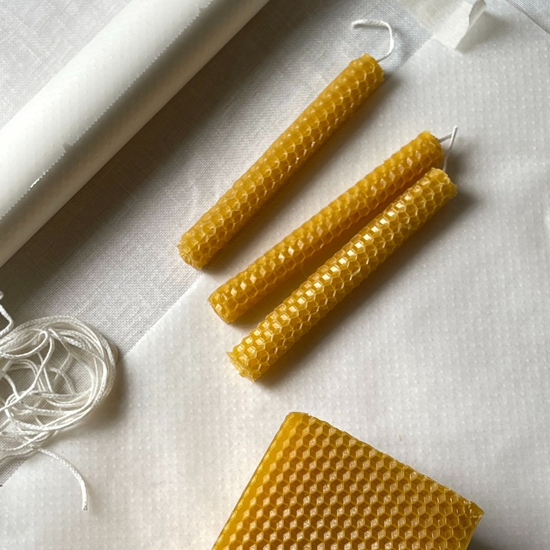 Vela de cera de abeja