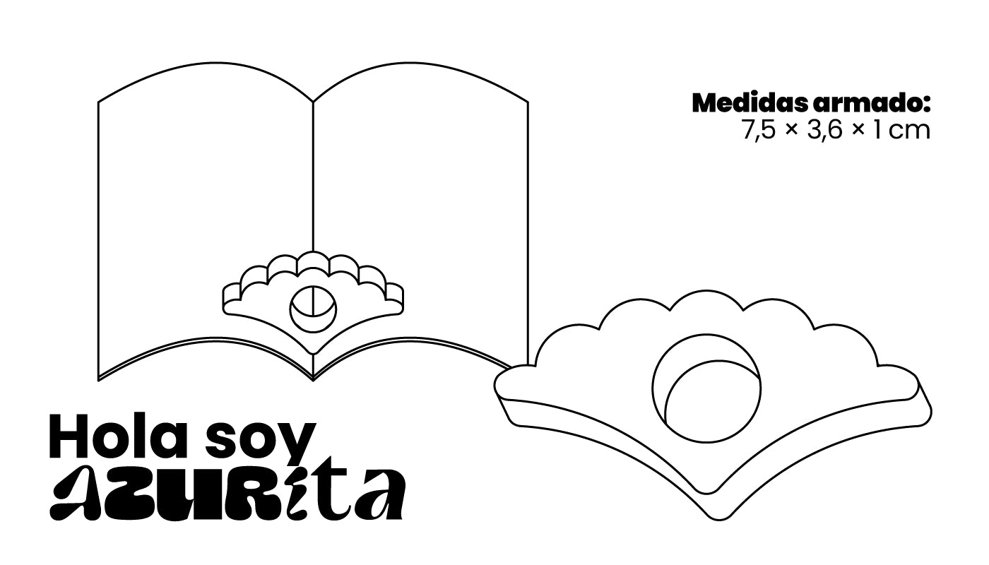 Soporte para libros Azurita - Metamórfica