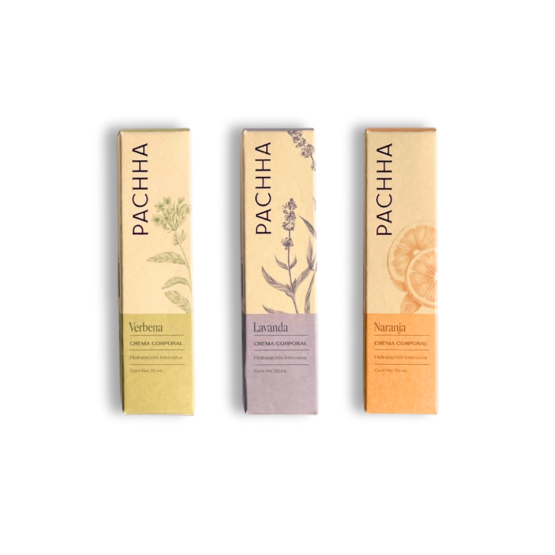 Kit mini cremas corporales hidratantes x 3 - Pachha