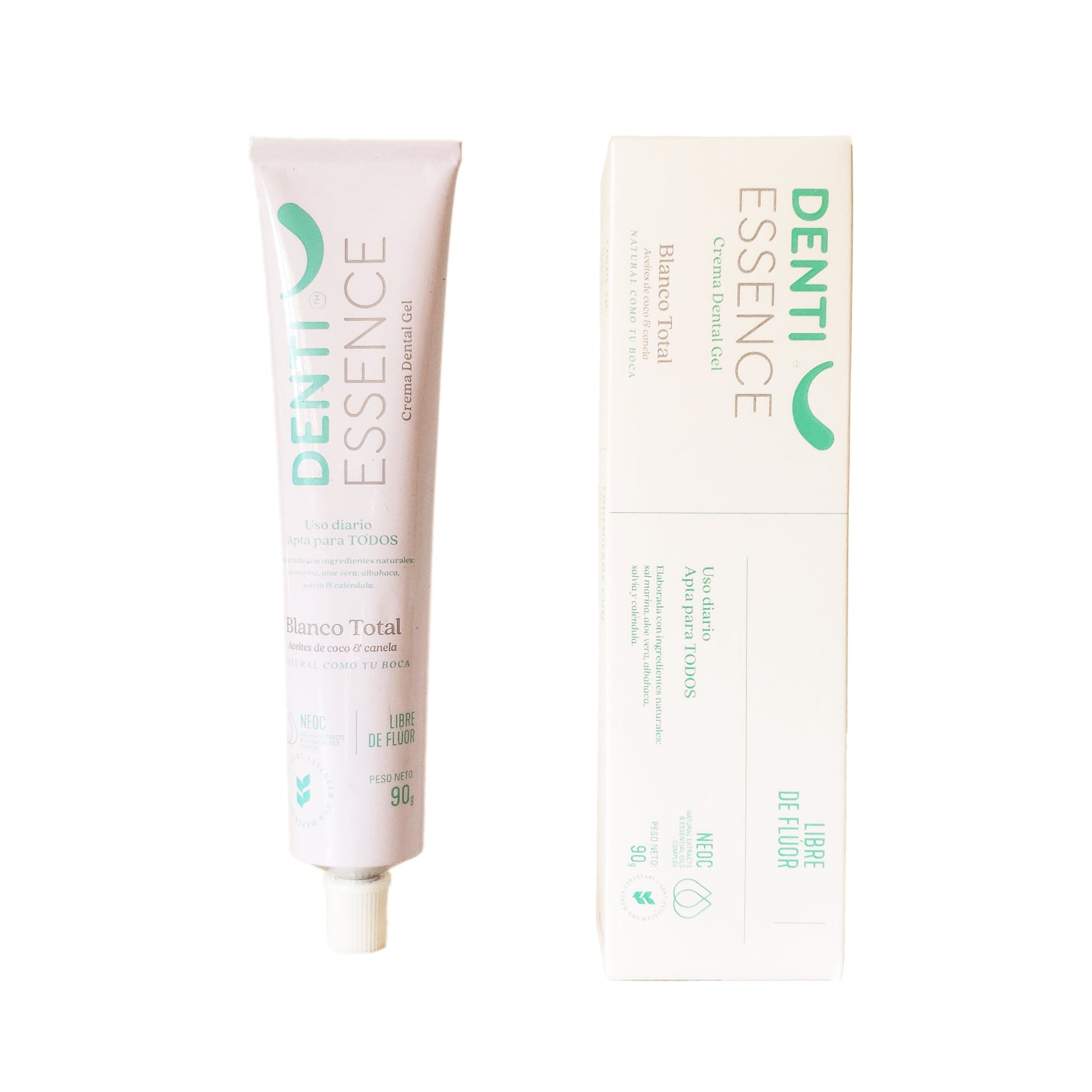 Crema Dental Denti Essence gel en tubo Salud + Cuidado Personal - La Tortuga y La Liebre Tienda zero waste cero basura Bogota Colombia