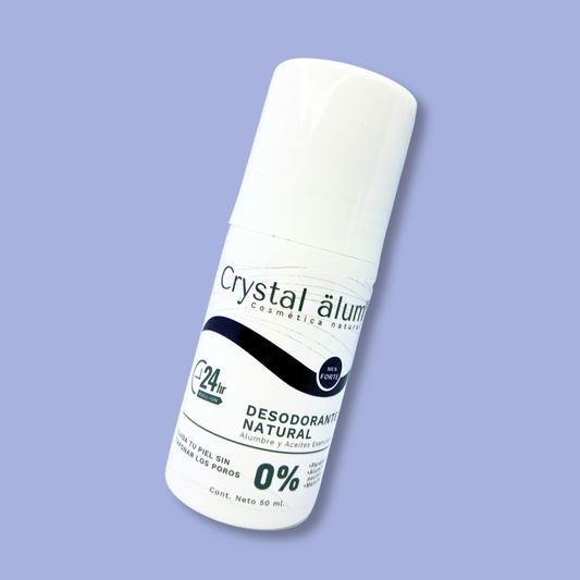 Desodorante Natural Alumbre Roll On Fuerte de Natural Roka con fondo plano. 