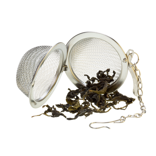 infusor de te con fondo blanco