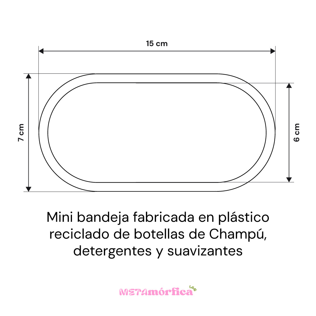 Bandeja Riolita plástico reciclado - Metamórfica