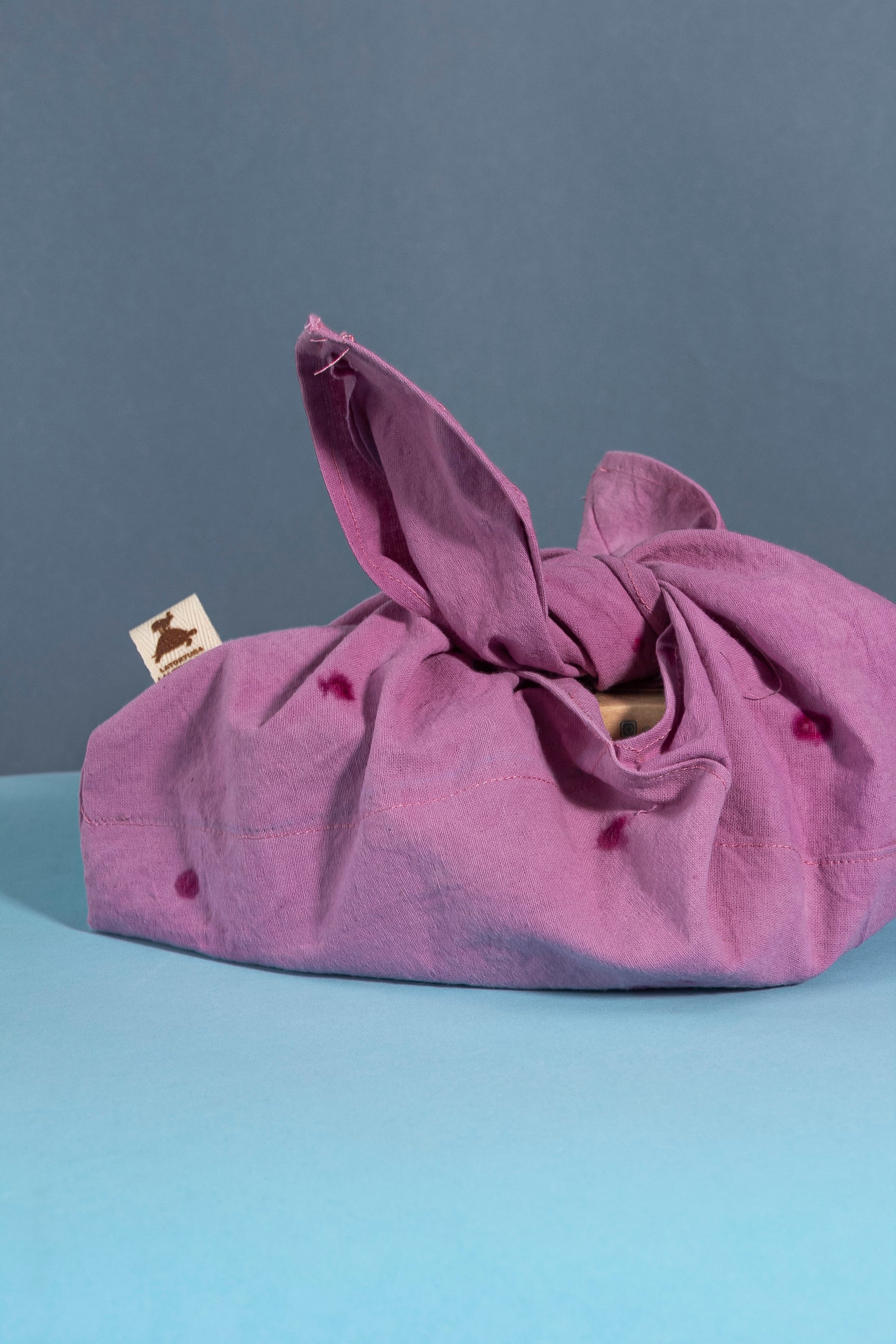Bento bag, canasta de tela Línea Flora & Semilla 🌸 🌱 tintes naturales - La Tortuga y La Liebre
