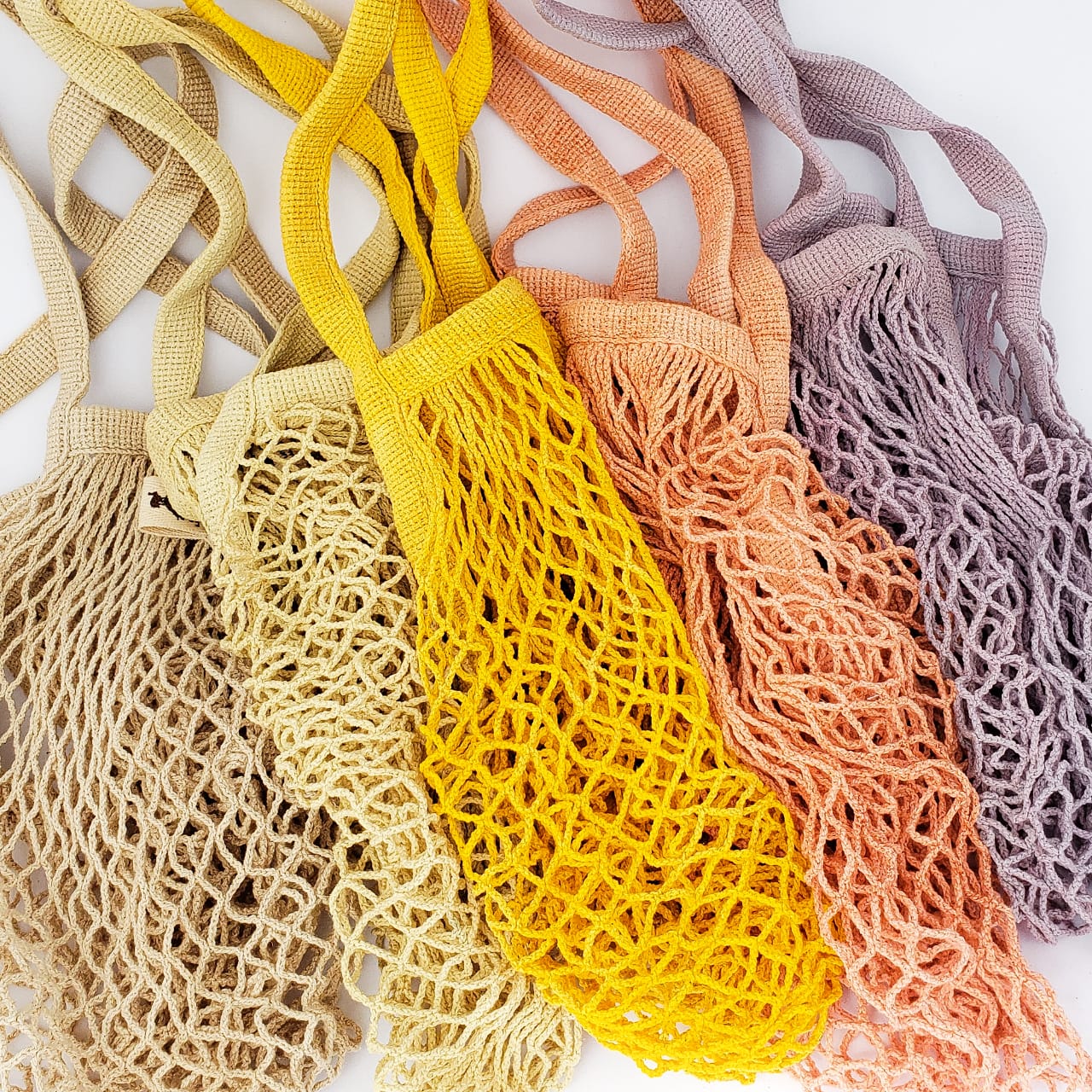 Bolso crochet en algodón - French Market Bag Línea Flora & Semilla 🌸  🌱 tintes naturales - La Tortuga y La Liebre