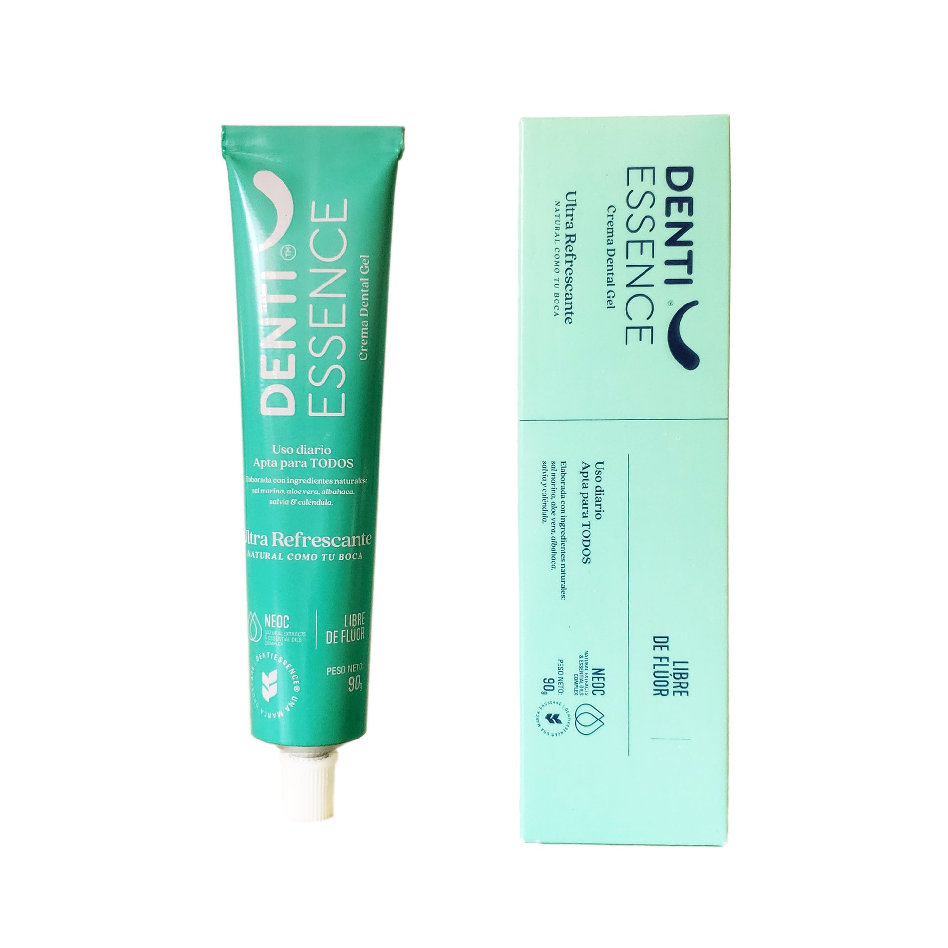 Crema Dental Denti Essence gel en tubo Salud + Cuidado Personal - La Tortuga y La Liebre Tienda zero waste cero basura Bogota Colombia